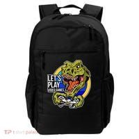 Lets Play Video Games T Rex Backpack thumb 0