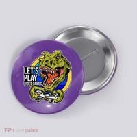 Lets Play Video Games T Rex Button thumb 0