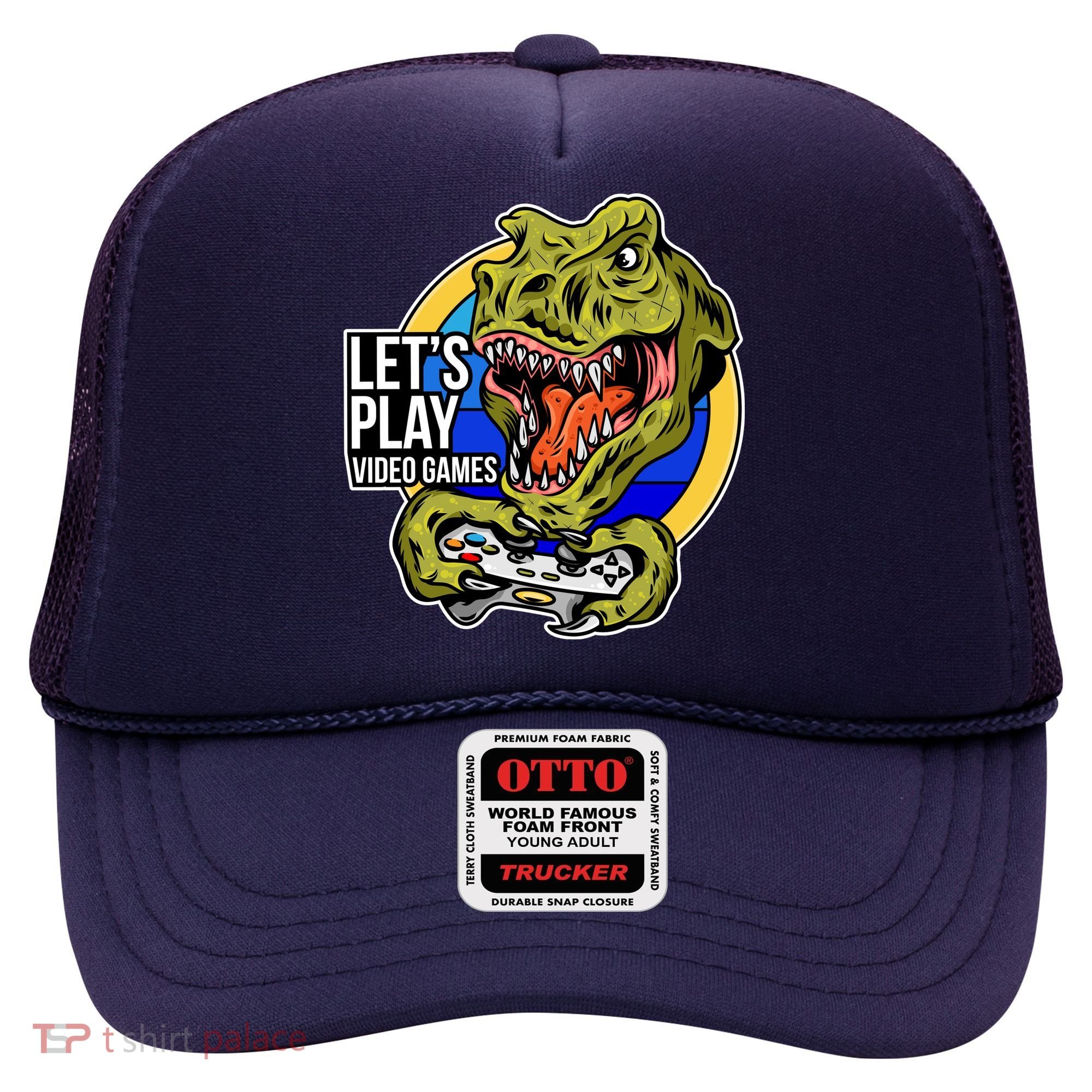 Lets Play Video Games T Rex Hat