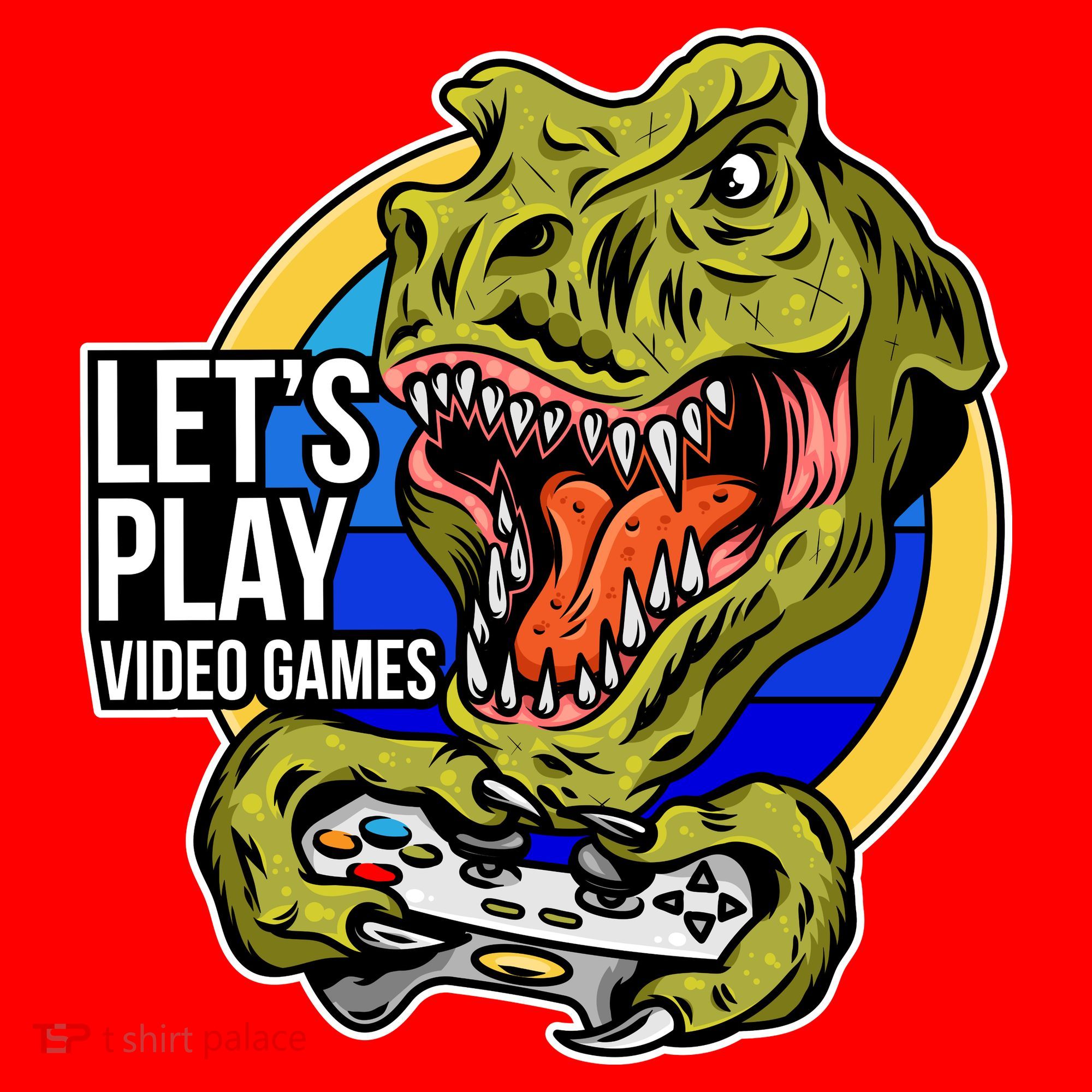 Lets Play Video Games T Rex Santa Hat