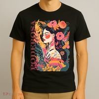 Latina Poderosa Vintage Retro Floral T-Shirt thumb 3