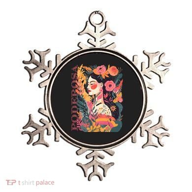 Latina Poderosa Vintage Retro Floral Ornament
