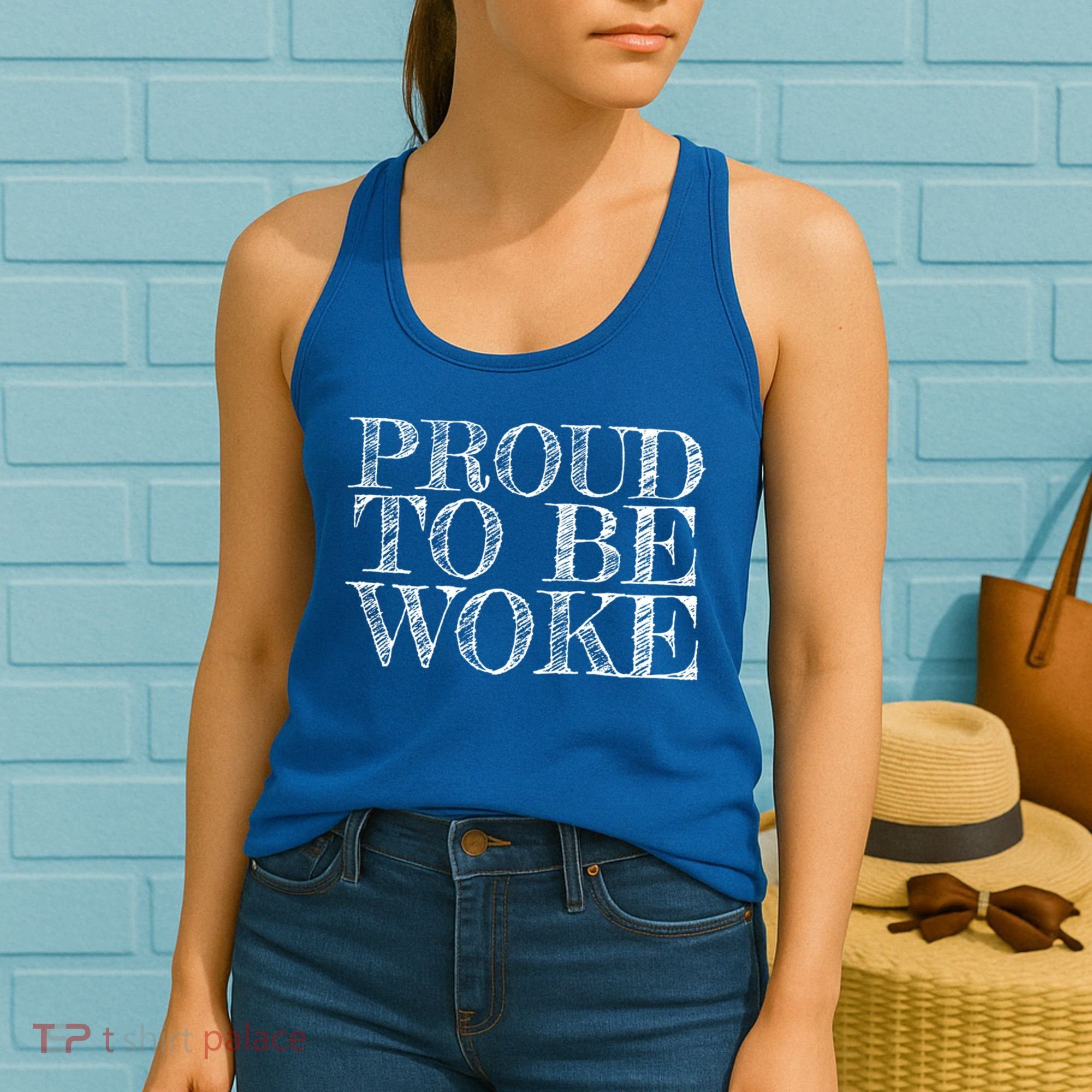 Leftist Politically Well Informed Socialist Proud To Be Woke Gift Women's Tank Top