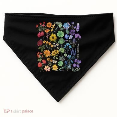 Lgbt Pride Wildflowers Pride Month USA-Made Doggie Bandana