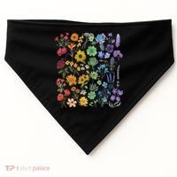 Lgbt Pride Wildflowers Pride Month USA-Made Doggie Bandana thumb 0
