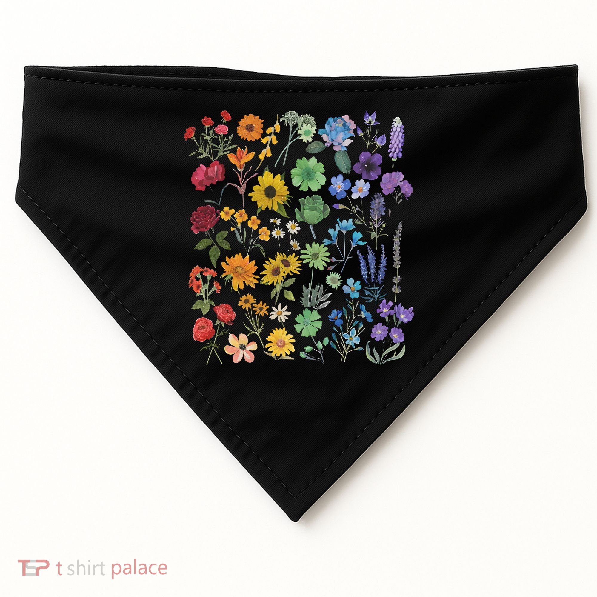 Lgbt Pride Wildflowers Pride Month USA-Made Doggie Bandana