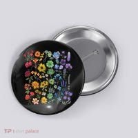 Lgbt Pride Wildflowers Pride Month Button thumb 0