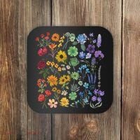 Lgbt Pride Wildflowers Pride Month Coaster thumb 0
