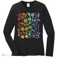 Lgbt Pride Wildflowers Pride Month Women's Long Sleeve Shirt thumb 0
