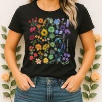 Lgbt Pride Wildflowers Pride Month Women's T-Shirt thumb 2