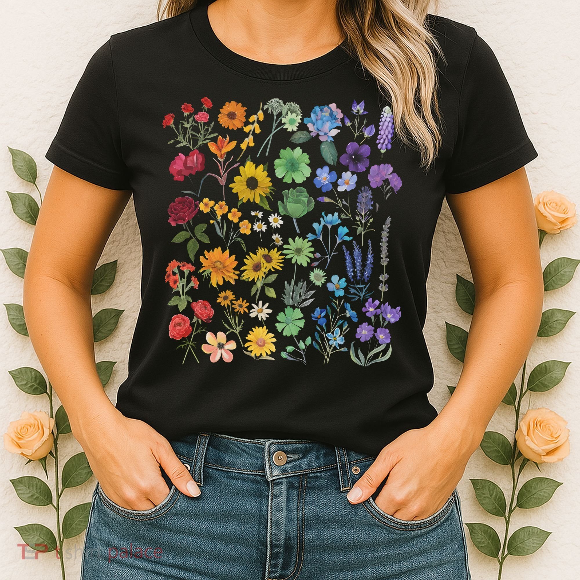 Lgbt Pride Wildflowers Pride Month Women's T-Shirt