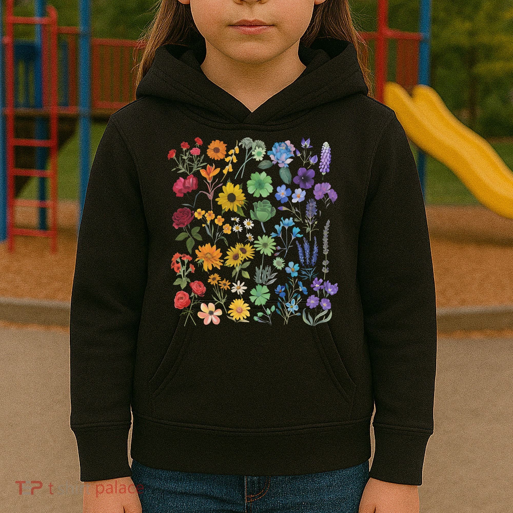 Lgbt Pride Wildflowers Pride Month Kids Hoodie