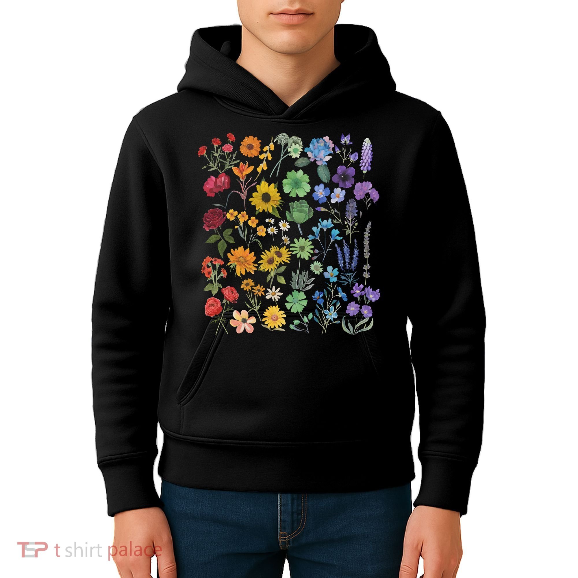 Lgbt Pride Wildflowers Pride Month Kids Hoodie