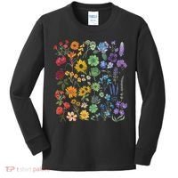 Lgbt Pride Wildflowers Pride Month Kids Long Sleeve Shirt thumb 0