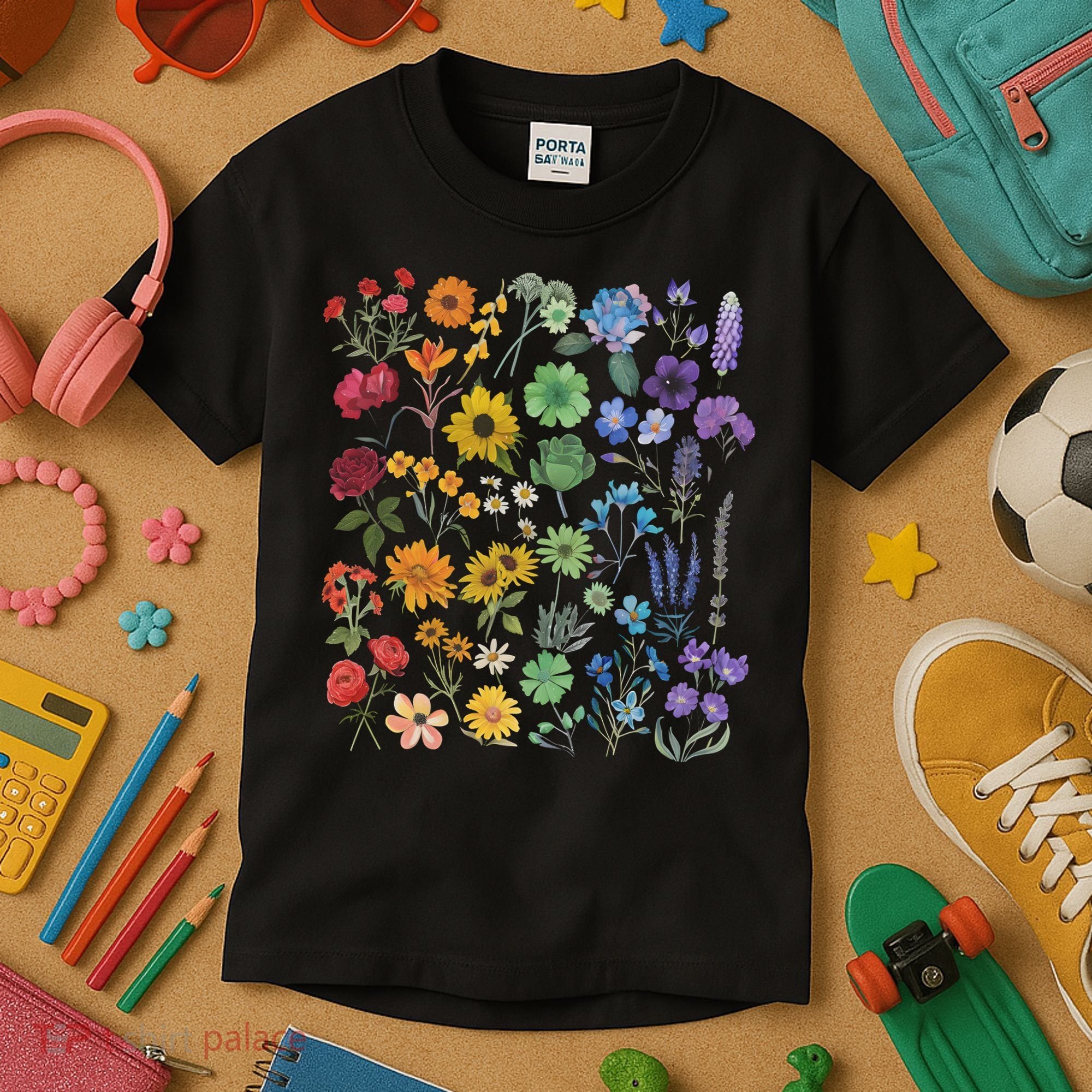 Lgbt Pride Wildflowers Pride Month Kids T-Shirt
