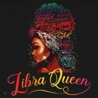 Libra Queen Afro Women September October Melanin Birthday Ornament thumb 1