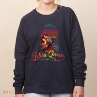 Libra Queen Afro Women September October Melanin Birthday Women's Sweatshirt thumb 0