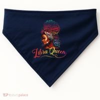 Libra Queen Afro Women September October Melanin Birthday USA-Made Doggie Bandana thumb 0
