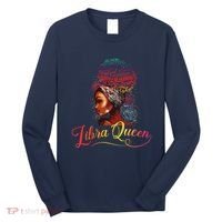 Libra Queen Afro Women September October Melanin Birthday Long Sleeve Shirt thumb 0