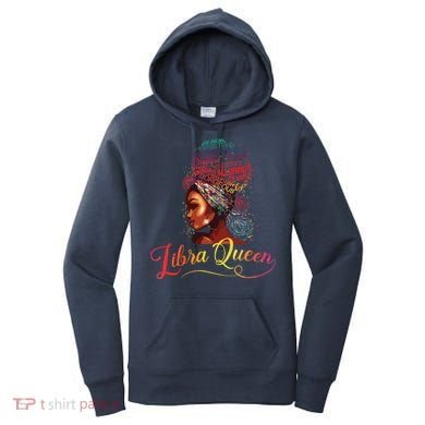 Libra Queen Afro Women September October Melanin Birthday Women's Hoodie