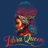 Libra Queen Afro Women September October Melanin Birthday Women's Hoodie thumb 2