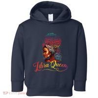 Libra Queen Afro Women September October Melanin Birthday Toddler Hoodie thumb 0