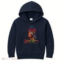 Libra Queen Afro Women September October Melanin Birthday Kids Hoodie thumb 0