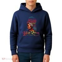 Libra Queen Afro Women September October Melanin Birthday Kids Hoodie thumb 4