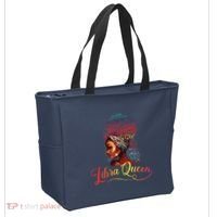 Libra Queen Afro Women September October Melanin Birthday Tote Bag thumb 2