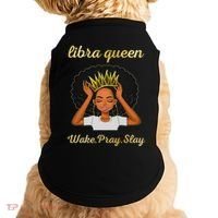 Libra Queens Black Queen September October Birthday Doggie Tank thumb 0