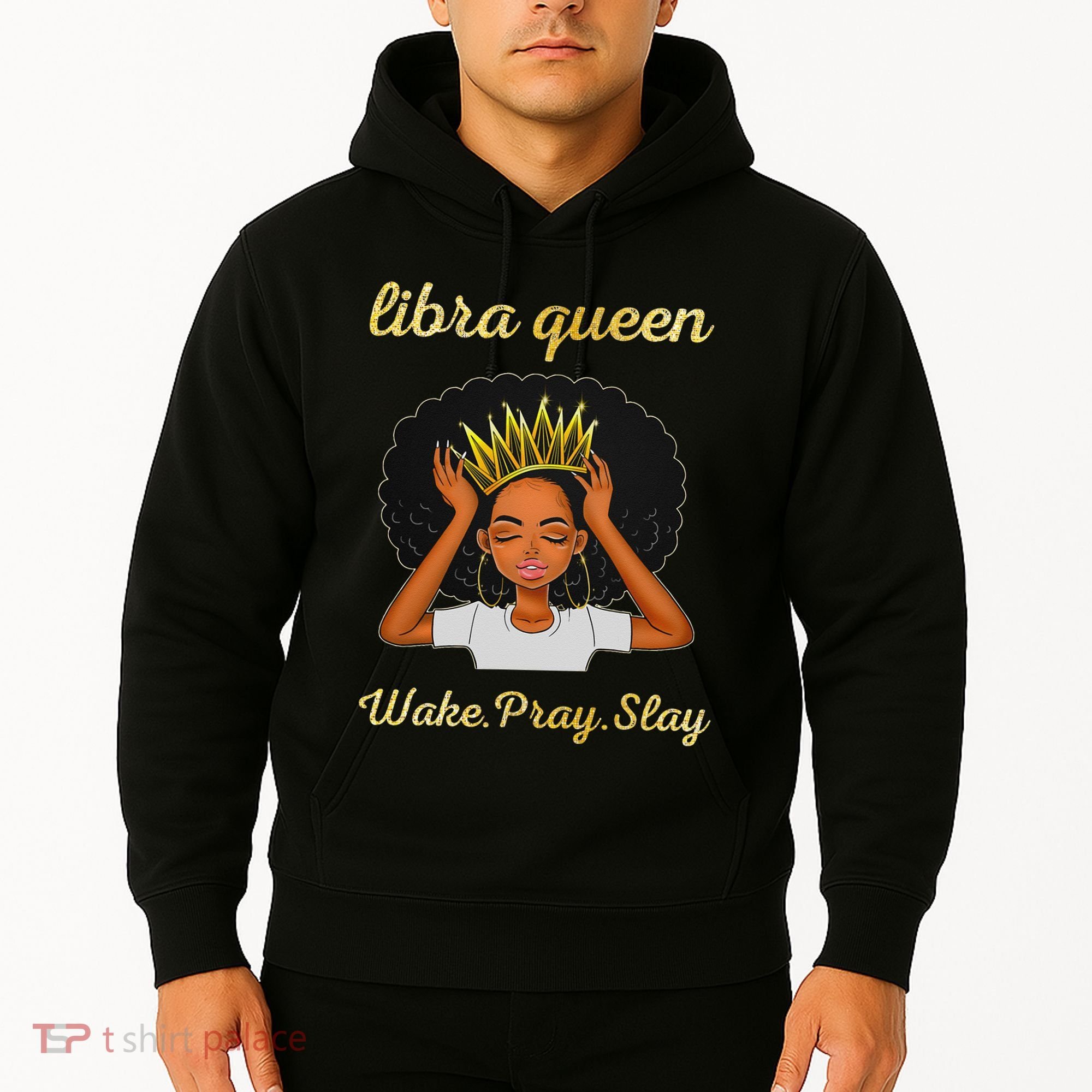 Libra Queens Black Queen September October Birthday Hoodie