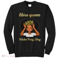 Libra Queens Black Queen September October Birthday Sweatshirt thumb 0