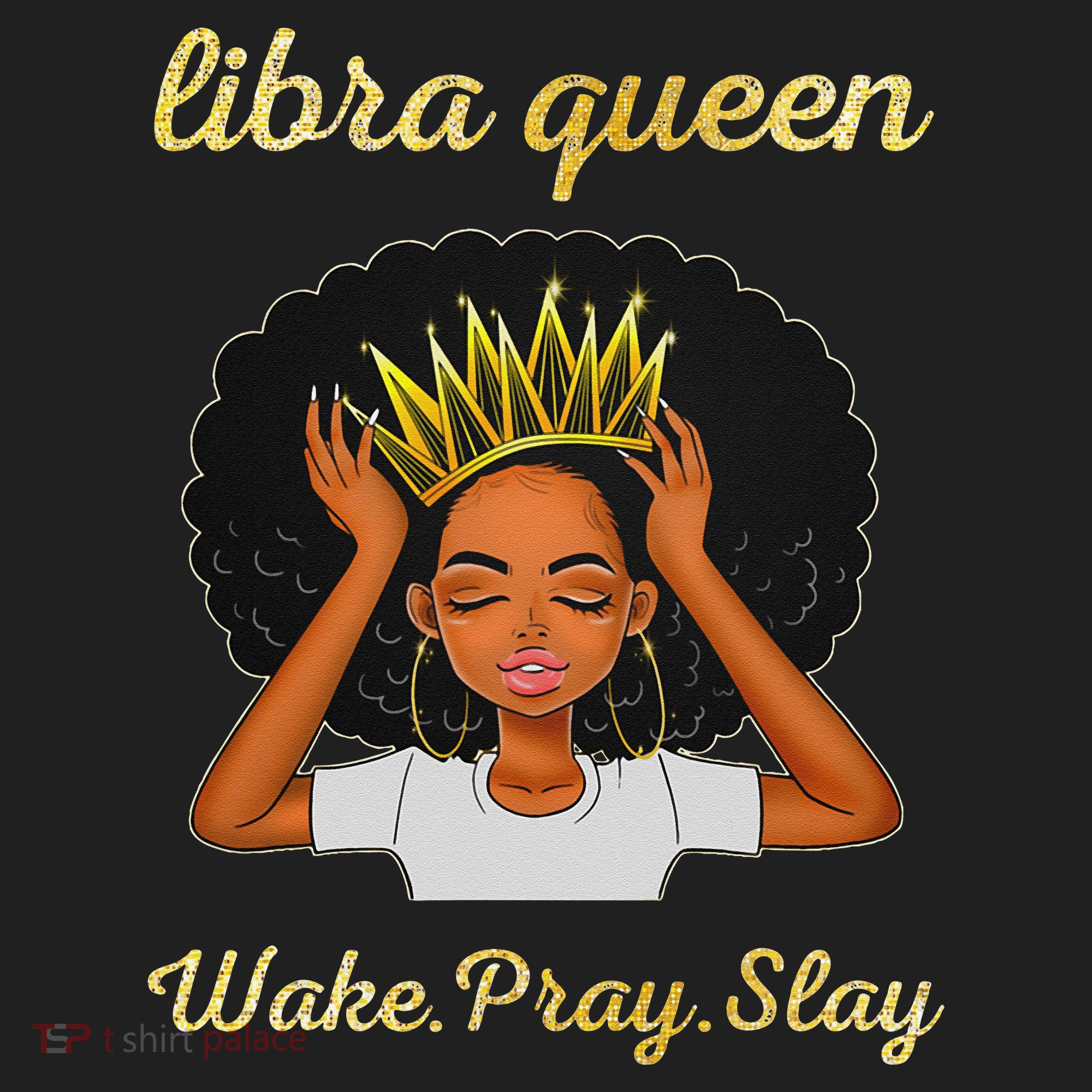 Libra Queens Black Queen September October Birthday Tumbler