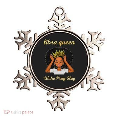 Libra Queens Black Queen September October Birthday Ornament