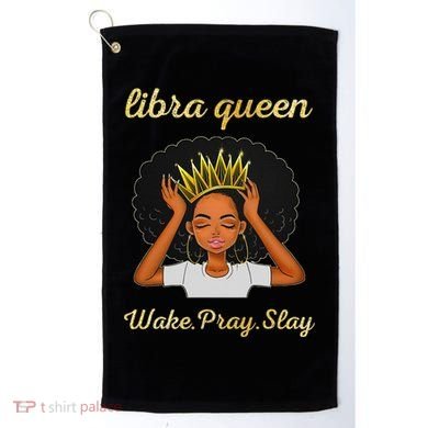 Libra Queens Black Queen September October Birthday Golf Towel