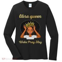 Libra Queens Black Queen September October Birthday Women's Long Sleeve Shirt thumb 0