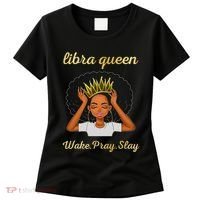 Libra Queens Black Queen September October Birthday Women's T-Shirt thumb 0