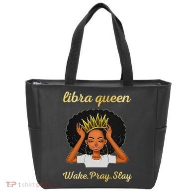 Libra Queens Black Queen September October Birthday Tote Bag