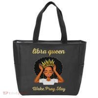 Libra Queens Black Queen September October Birthday Tote Bag thumb 0