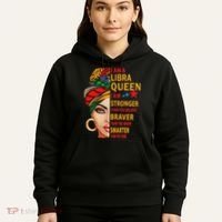 Libra Queen I Am Stronger Birthday Gift For Libra Zodiac Hoodie thumb 5