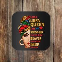 Libra Queen I Am Stronger Birthday Gift For Libra Zodiac Coaster thumb 0