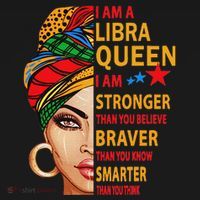 Libra Queen I Am Stronger Birthday Gift For Libra Zodiac Women's Hoodie thumb 2