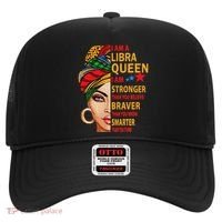Libra Queen I Am Stronger Birthday Gift For Libra Zodiac Hat thumb 0