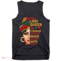 Libra Queen I Am Stronger Birthday Gift For Libra Zodiac Tank Top thumb 0