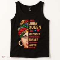 Libra Queen I Am Stronger Birthday Gift For Libra Zodiac Tank Top thumb 2