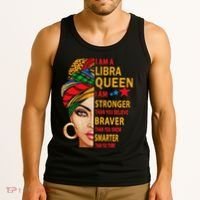 Libra Queen I Am Stronger Birthday Gift For Libra Zodiac Tank Top thumb 3