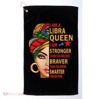 Libra Queen I Am Stronger Birthday Gift For Libra Zodiac Golf Towel thumb 0