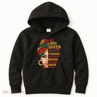 Libra Queen I Am Stronger Birthday Gift For Libra Zodiac Kids Hoodie thumb 0
