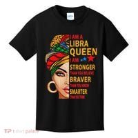 Libra Queen I Am Stronger Birthday Gift For Libra Zodiac Kids T-Shirt thumb 0