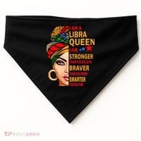 Libra queen I am stronger birthday gift for Libra zodiac USA-Made Doggie Bandana thumb 0